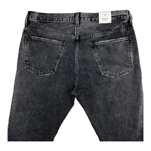 NewâAgolde Men USâ34 Black Jeans Tapered Slim Fit Denim WashedâCasualâCottonâ - Picture 9 of 14